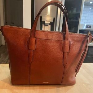 Fossil Leather Tote / Handbag
